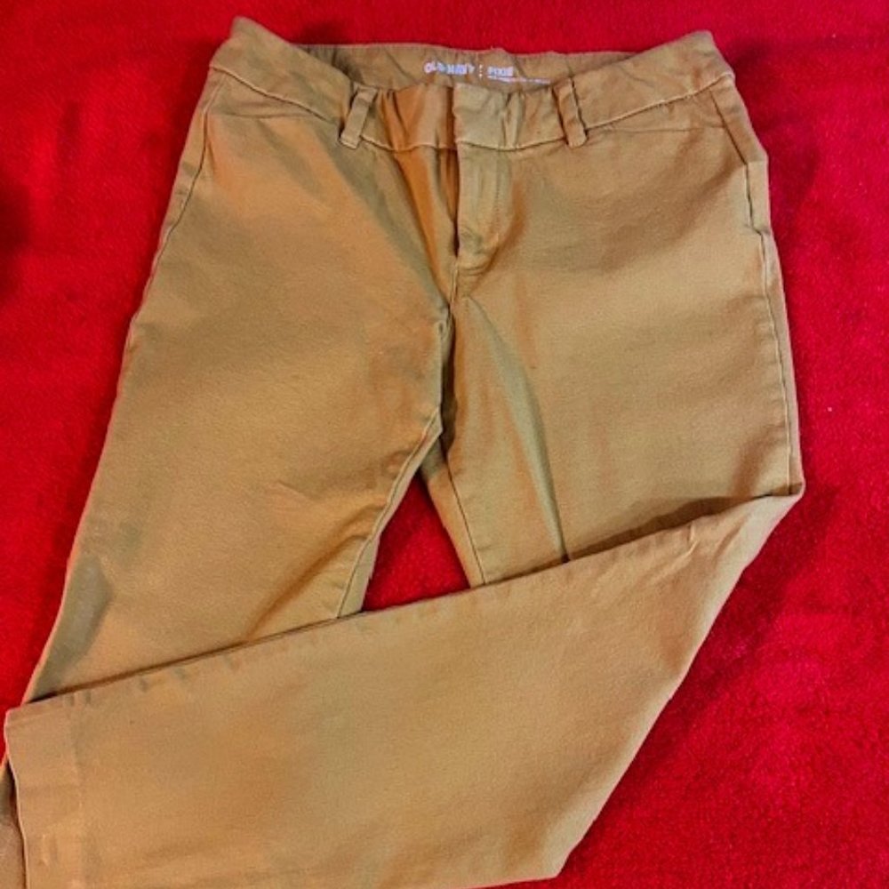 Old Navy Pixie Mid-Rise Jeans, Mustard Gold, Women's 4